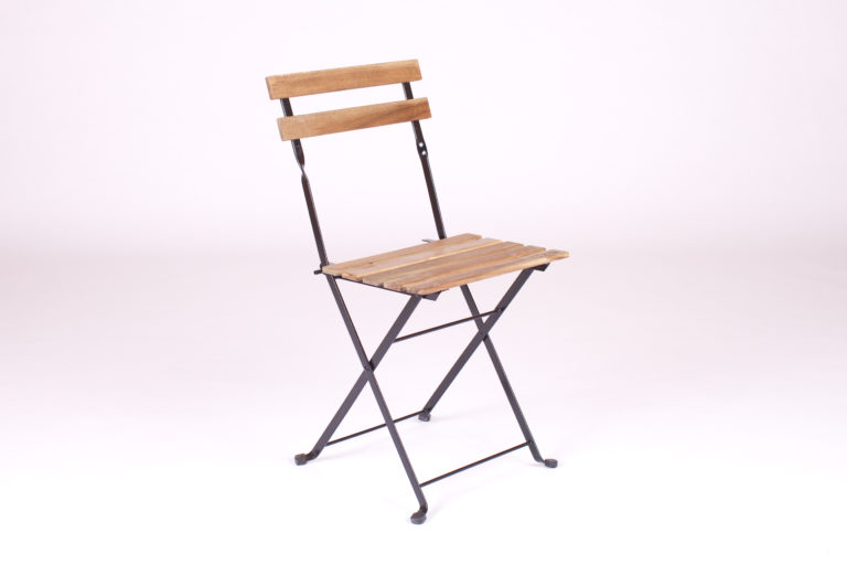 Slatted Wood Folding Chair