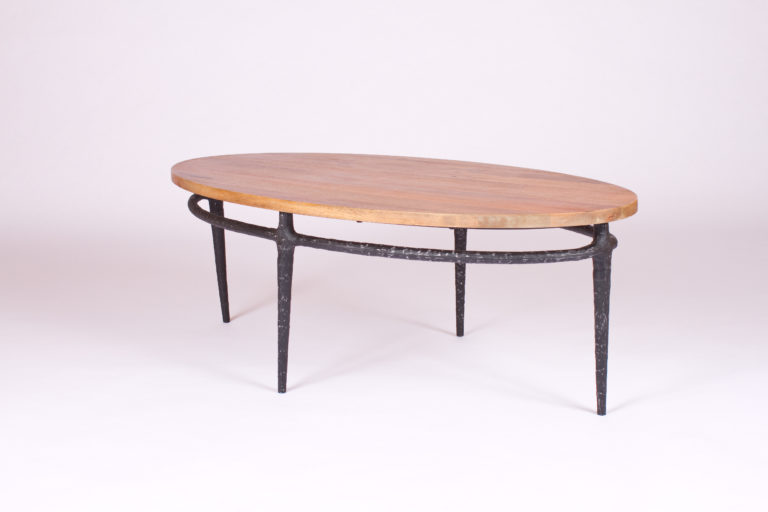 Cast Oval Coffee Table