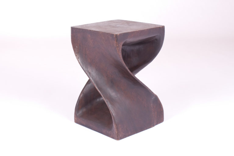 Twisted Wood Side Table