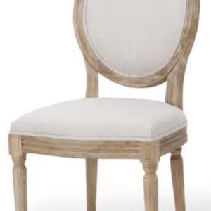Chair Dining Round Back Linen (Light) – F340