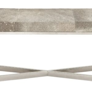 Grey Hide Bench