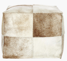 Hair On Hide Ottoman