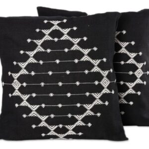 Black & White Diamond Pillow