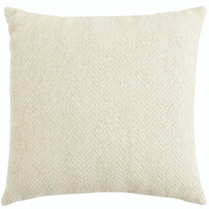 Ivory Chenille Herringbone Pillow