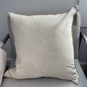 Two Tone Chunky Linen Pillow