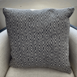 Charcoal Diamond Pillow