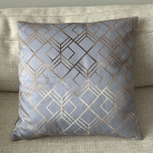 Grey Geometric Pillow