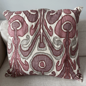 Red Ikat Pillow