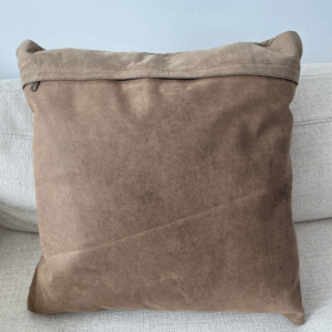 Leather Basketweave Pillow