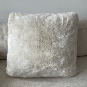Large Ivory Fur RH Pillow Set of 3