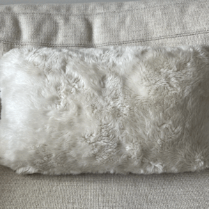Ivory Fur RH Lumbar Pillow