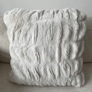 Ivory Ruched Pillow