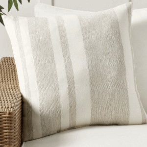 Large Holden Striped Sunbrella Outdoor Pillow