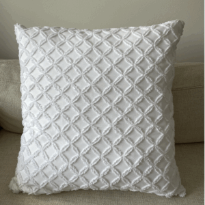 White Classic Tufted Pillow
