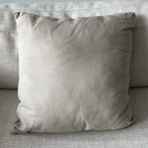 Two-Tone Gold Linen Pillow
