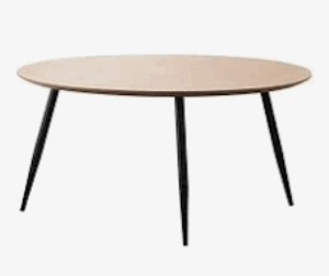 Modern Round Wood Coffee Table