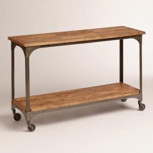 Wheeled Console Table