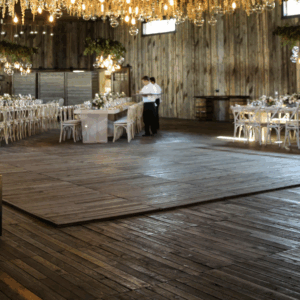 Brown Reclaimed Wood Dance Floor