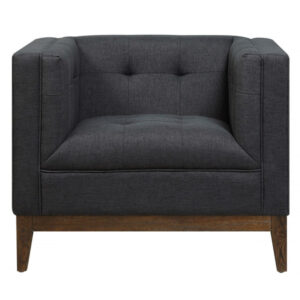 Chair Tufted Charcoal – F390