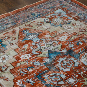 Distressed Red Bsmathom Rug