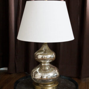 Double Tier Mercury Glass Lamp With Stripes (7)