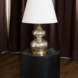 Double Tier Mercury Glass Lamp With Stripes (8)