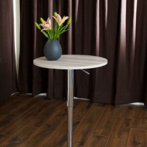 Grey Woodgrain Highboy Table (10)