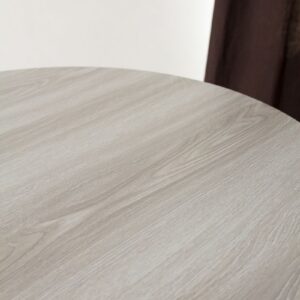 Grey Woodgrain Highboy Table (3)