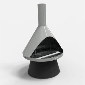 Heat Modern Fireplace Grey