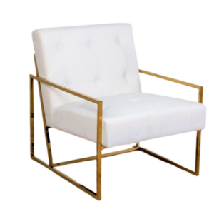 Marilyn Velvet White Chair – F110