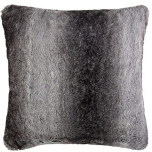 Pillow Wolf Fur With Grey Backing