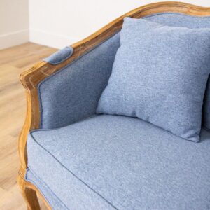 Provence French Country Armchair In Blue (10)