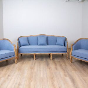 Provence French Country Armchair In Blue (11)