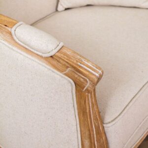 Provence French Country Armchair In Cream (6)
