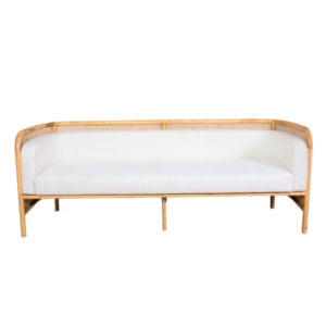 Rattan Sofa White – F128