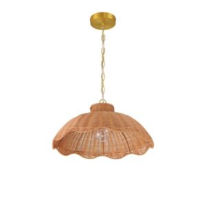 Scalloped Rattan Chandelier 600×600