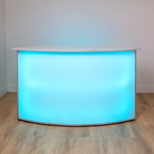 White Acrylic Bar Rounded (3) –