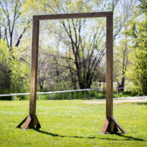 Large wood sundance arch