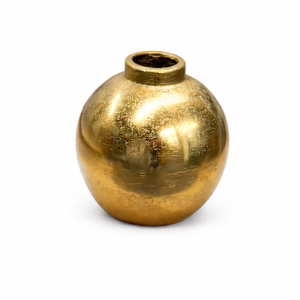 3.5in Tall Gold Bud Vase