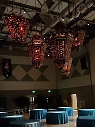 Large Bronze Moroccan Chandelier