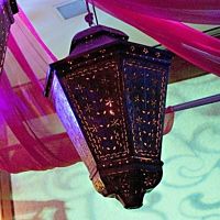 Small bronze moroccan chandelier