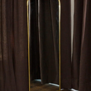 Cast Iron Gold Standing Floor Mirror