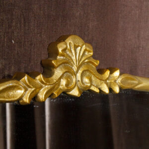 Cast Iron Gold Standing Floor Mirror