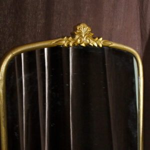 Cast Iron Gold Standing Floor Mirror