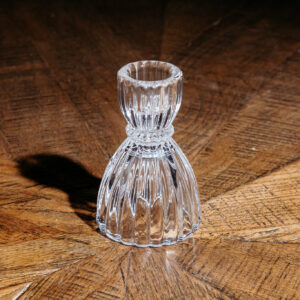 Fluted Hourglass Taper Candle Holder (5)