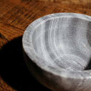 Marble Grey Bowl W Copper Base G438 (5)