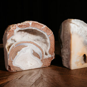 Natural Geode Crystal Bookend E664 (11)