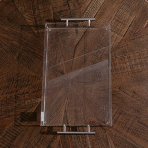 Acrylic Tray W Silver Handles G913 (5)