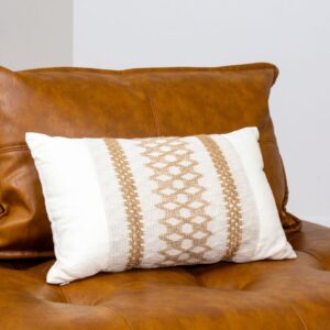 Armless Leather Tufted Sofa With Pillow (6)