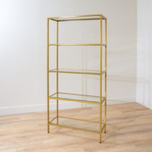 Bar Back Shelf – Gold And Glass Shelf (2)